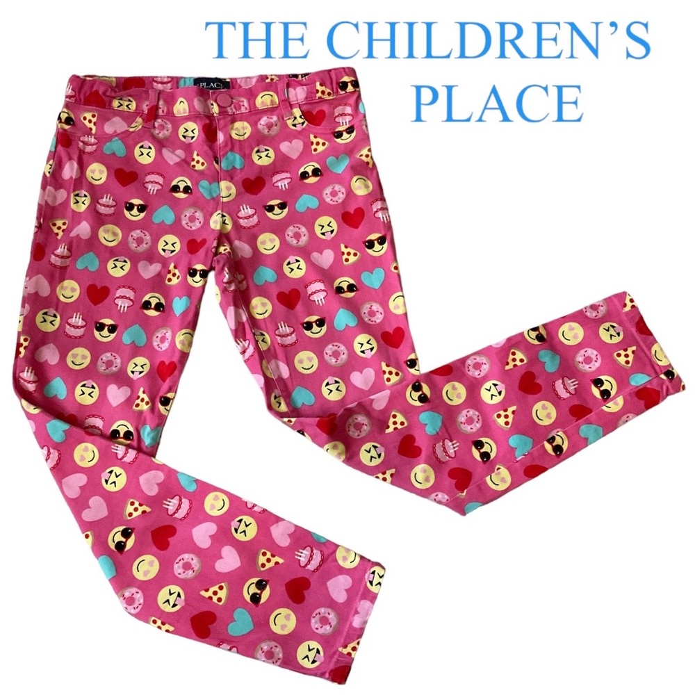 The Children’s Place Emoji Pink Denim Pants Size 12